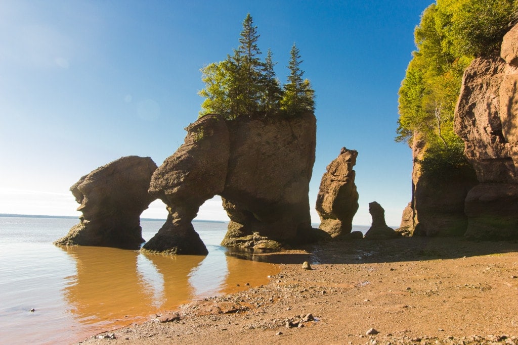 Hopewell Rocks nel New Brunswick
