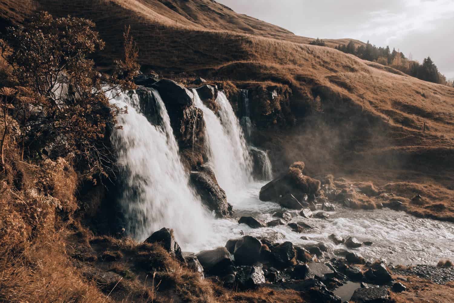 Part of Glugafoss waterfall