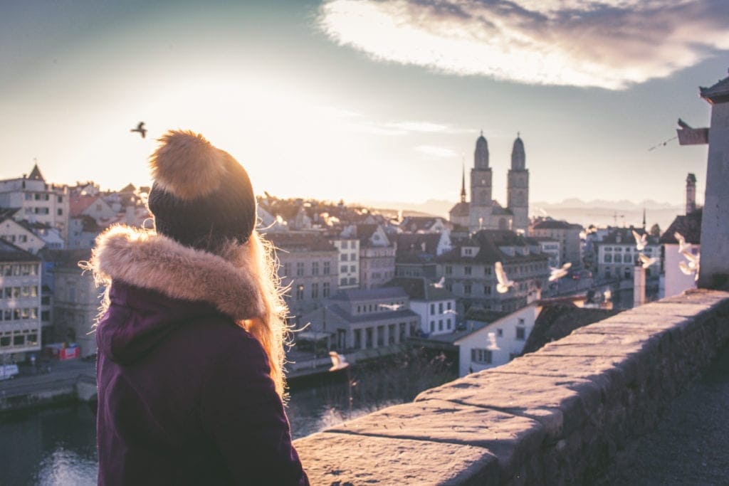 Nádherné ráno v Zurichu