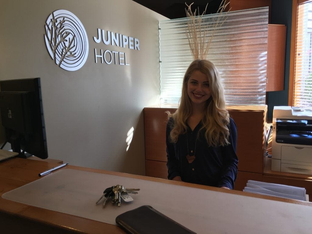 První den na recepci