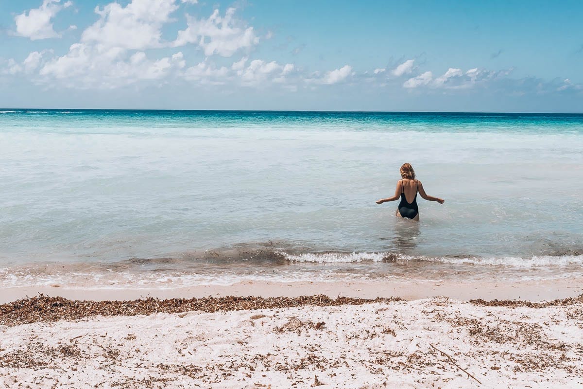 Kousek od Campeche je pláž Playa Bonita