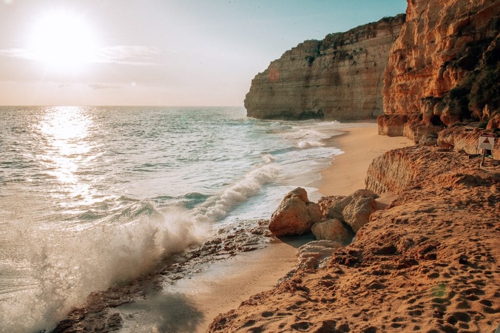 Plaża w Portugalii Praia do Vale Centeanes