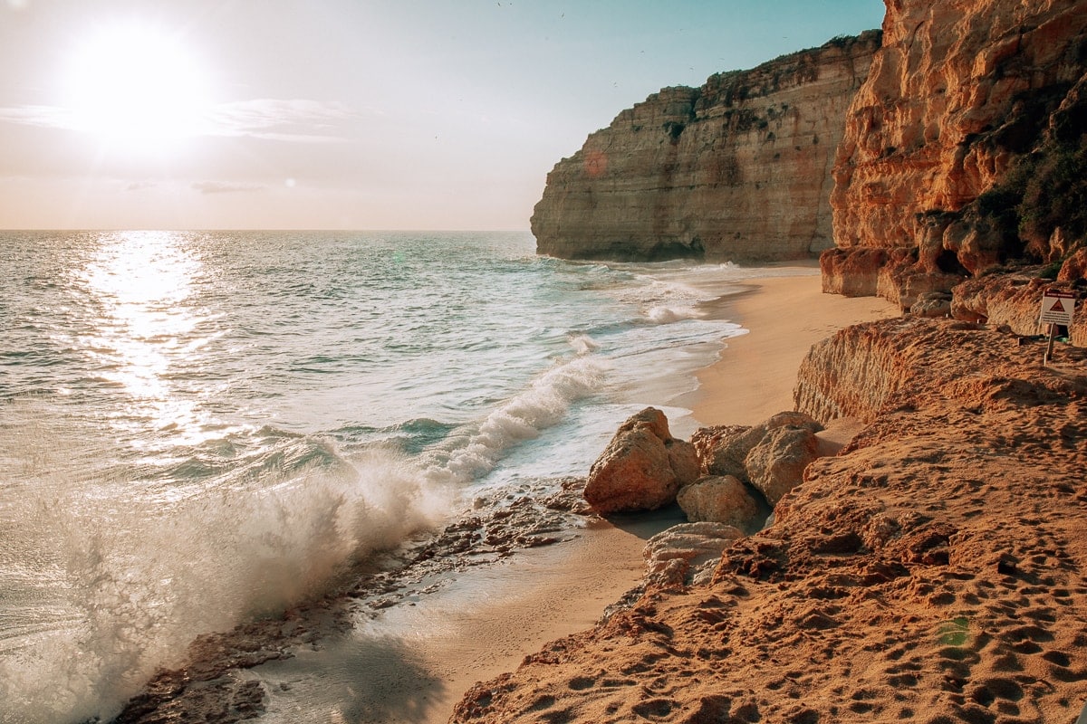 Wycieczka samochodowa po Algarve: Plaża w Portugalii Praia do Vale Centeanes