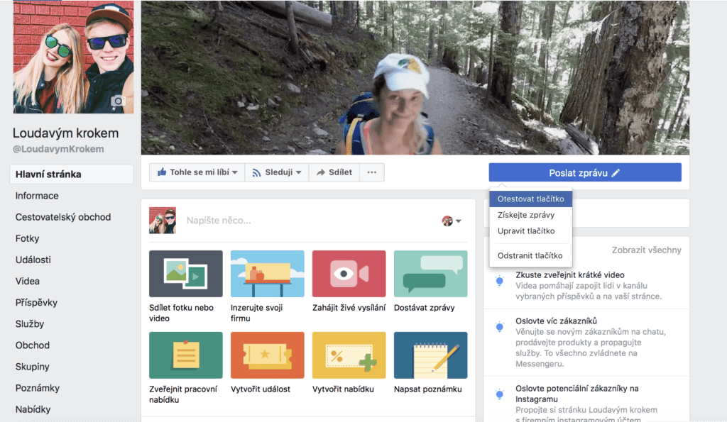 5 kroků, jak založit a nastavit úspěšnou stránku na Facebooku 8 Call to Action tlačítko na Facebooku