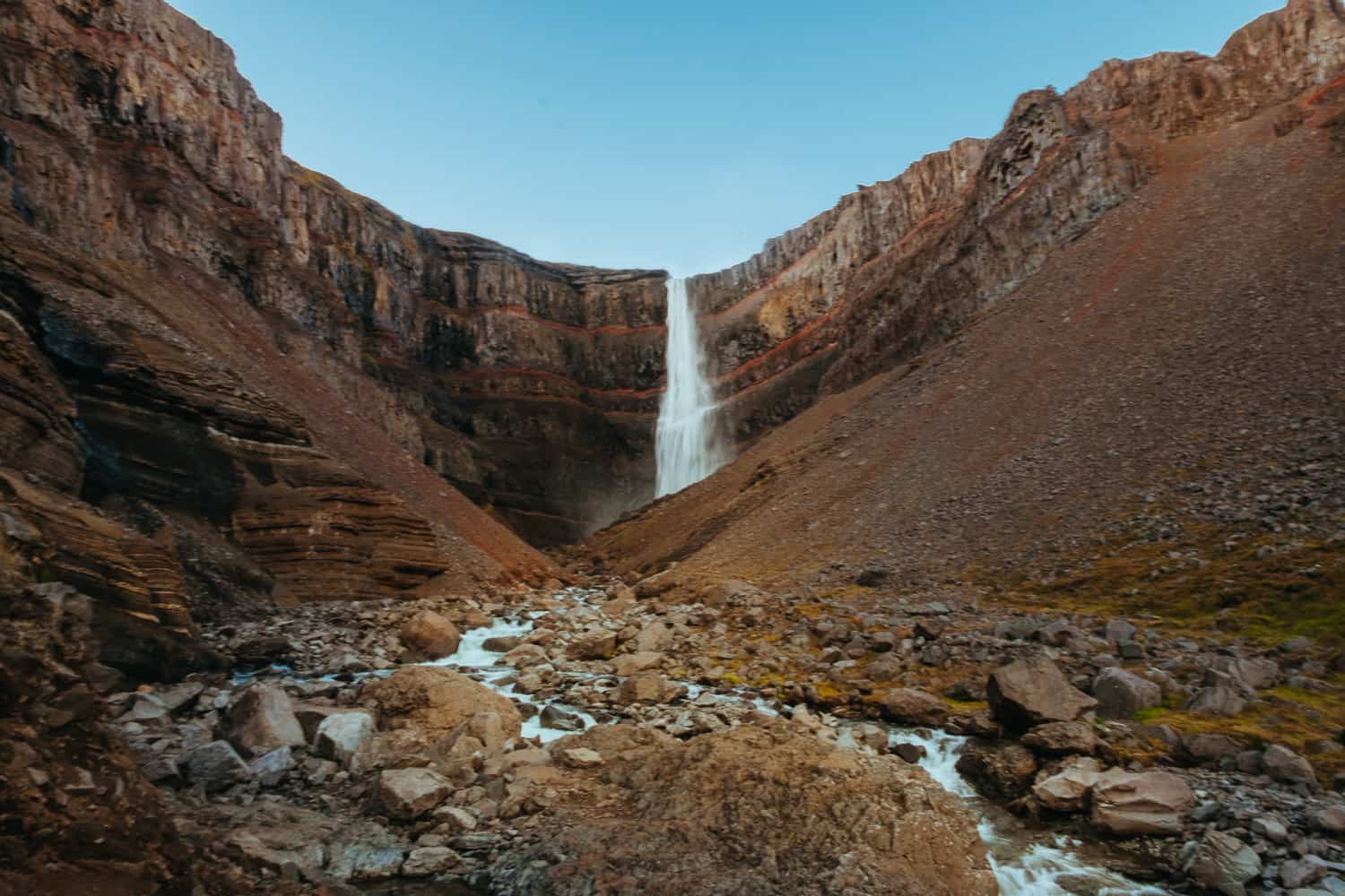 Hengifoss Waterfall