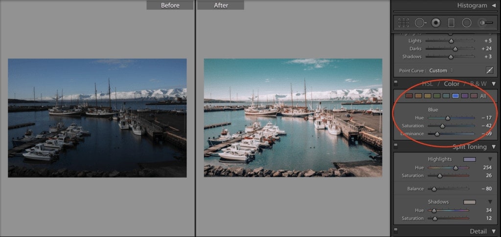 Jak upravovat fotky v Lightroomu a používat presety 7 presety v Lightroomu