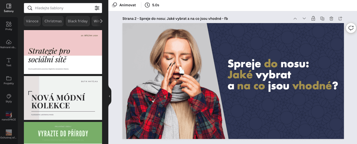 Tworzenie zdjęć podglądu w Canva