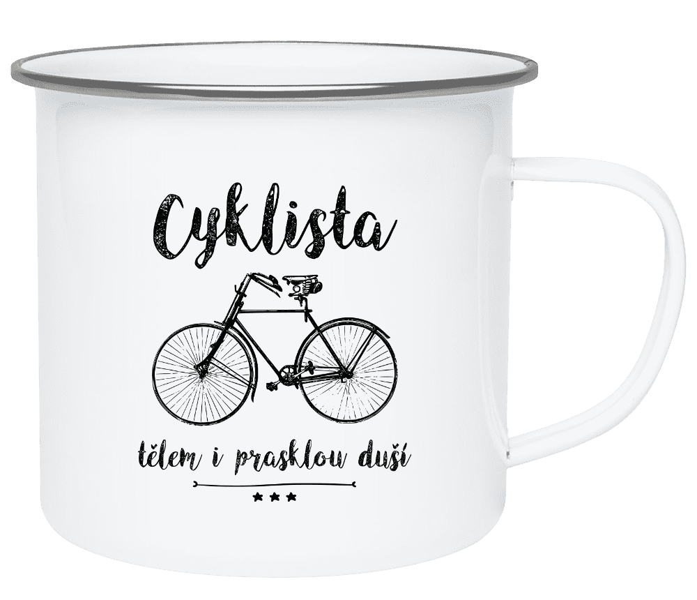 cyklista telem i prasklou dusi