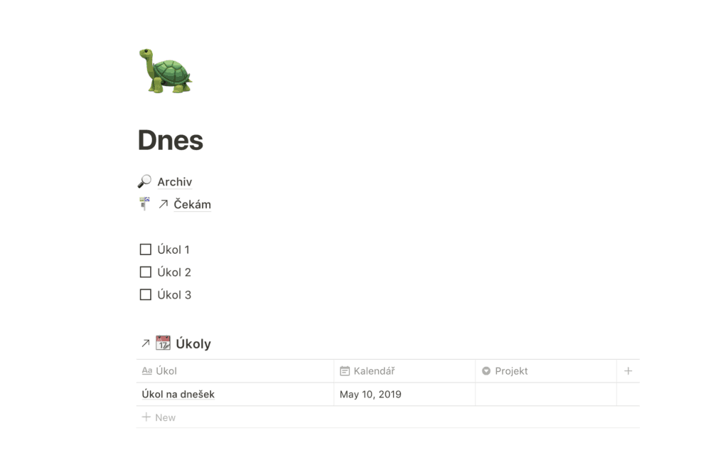 Notion: Jak jsem si konečně zorganizoval život 5 GTD složka dnes