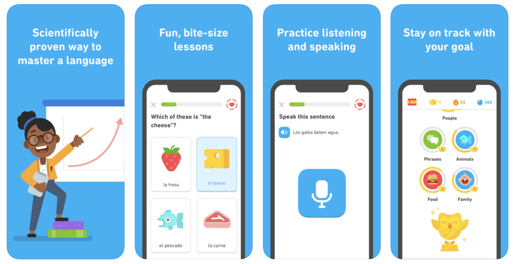 Jak se rychle naučit cizí jazyk? 1 Aplikace Duolingo pro učení jazyků