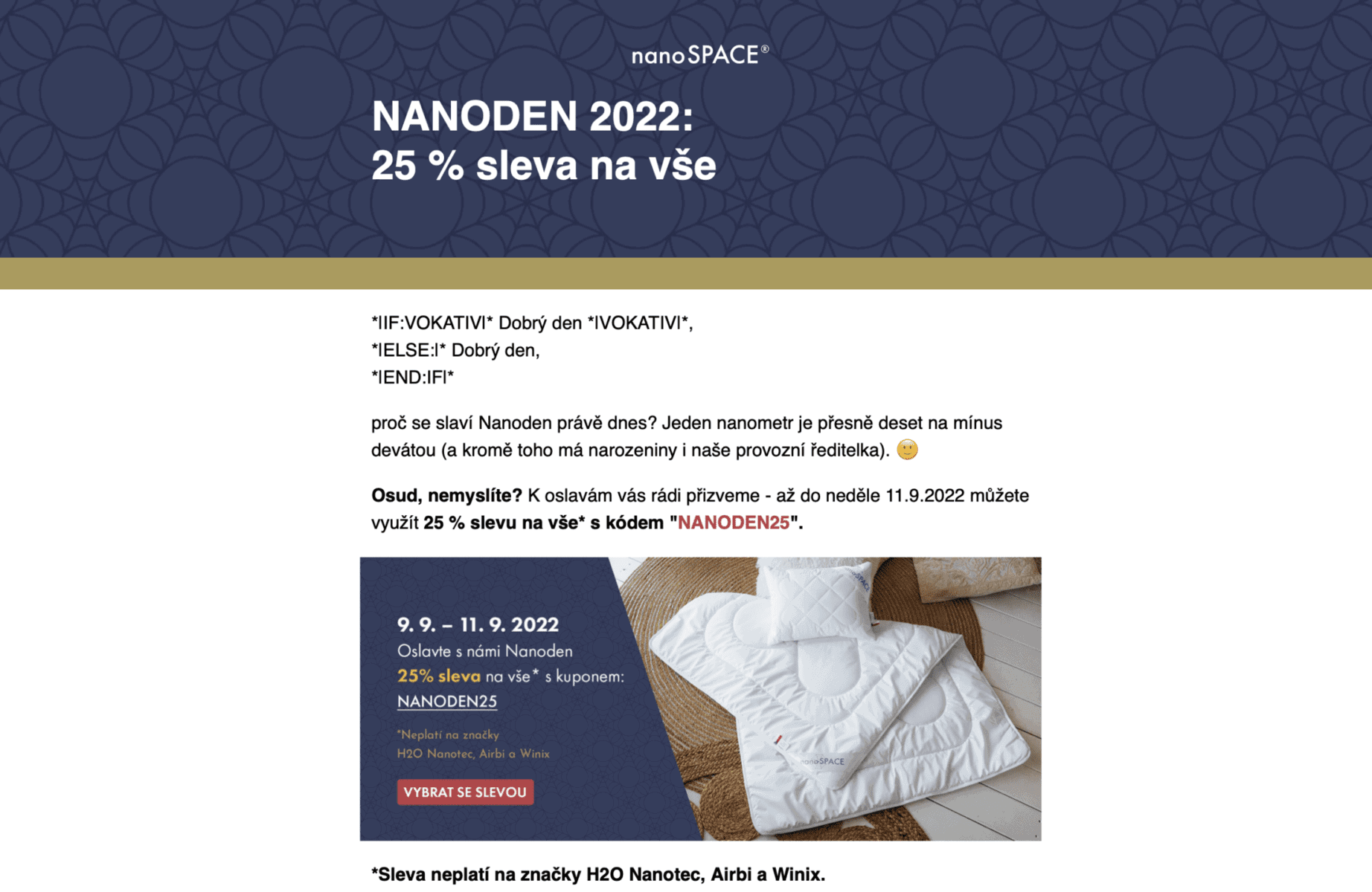 ecomail nanospace rozesilka