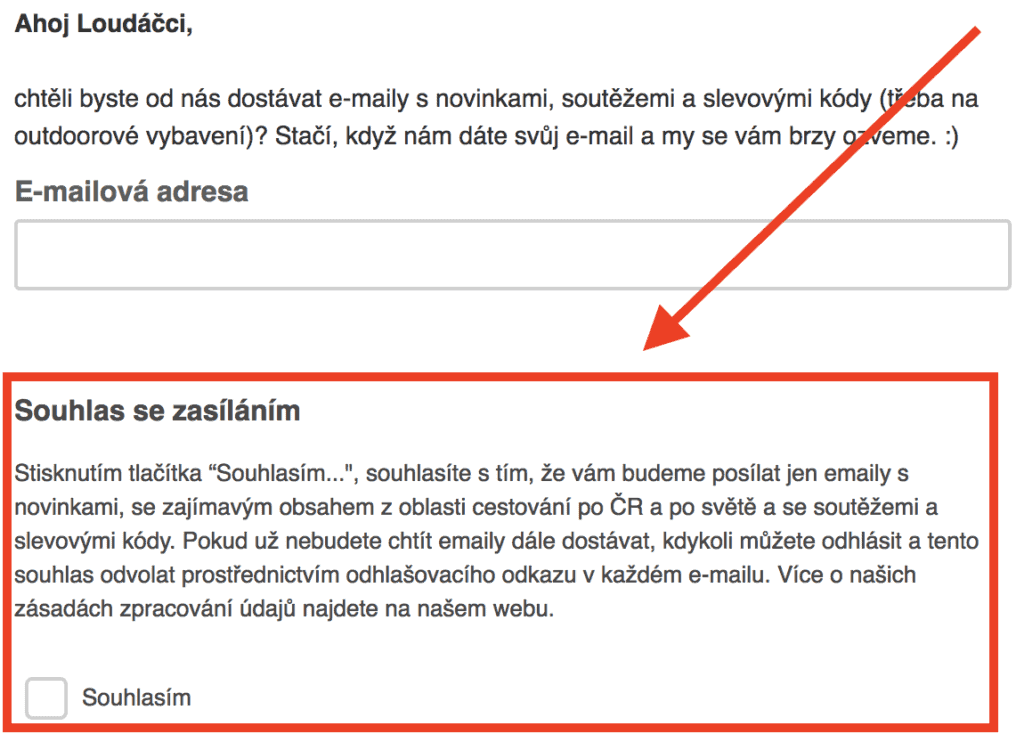 Kompletní návod na GDPR pro blogery v 8 krocích 1 Souhlas se zasíláním e-mailů