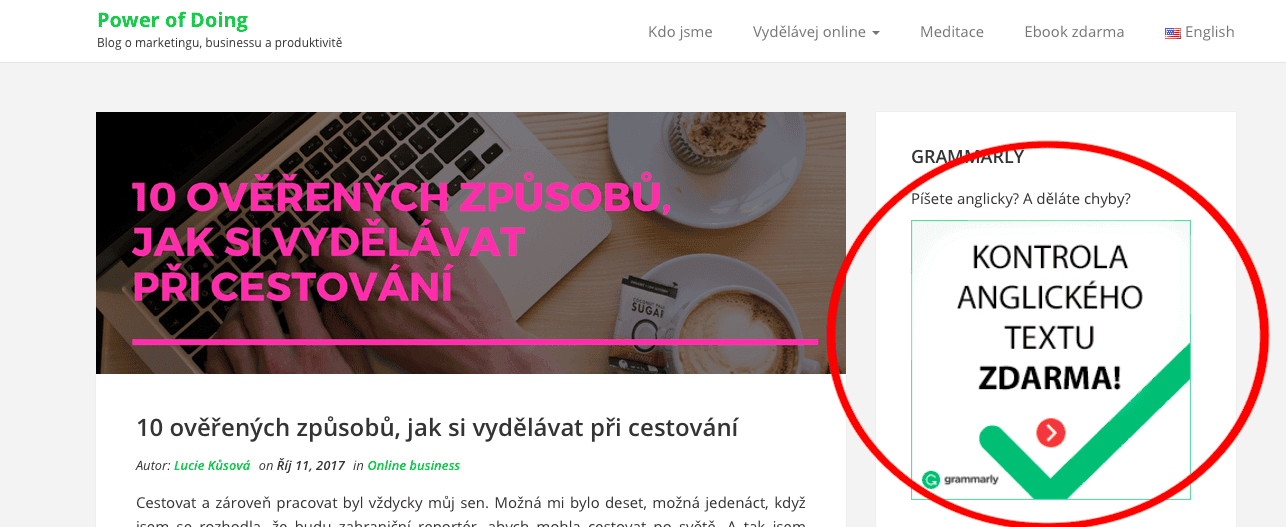 Jak vydělávat na affiliate marketingu v 5 krocích (pro blogery) 5 grammarly6