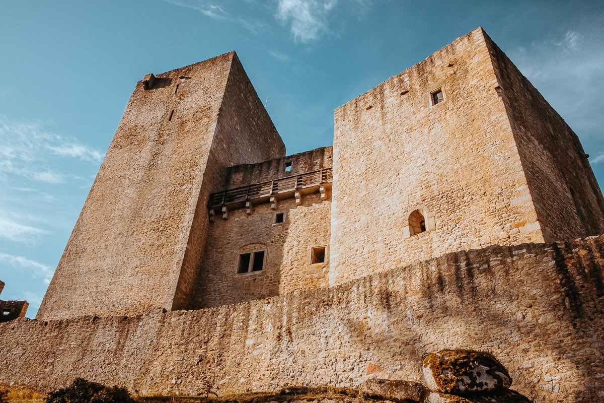Landštejn von den Burgmauern aus fotografiert