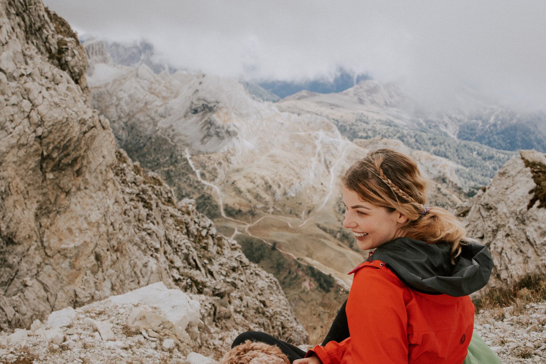 Lagazuoi we Włoszech. Włoskie Dolomity, Alpy.
