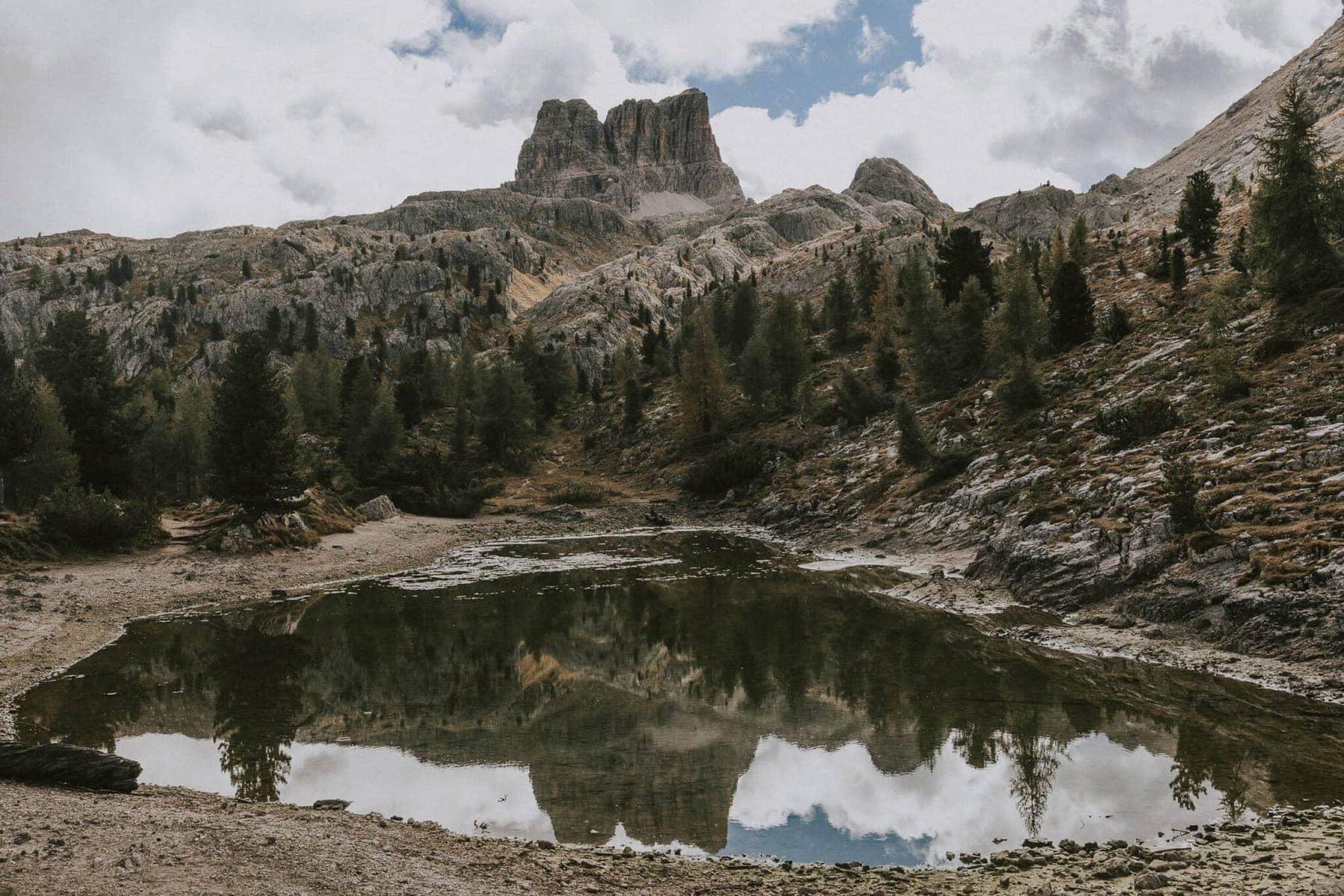 Lago Limides we Włoszech.