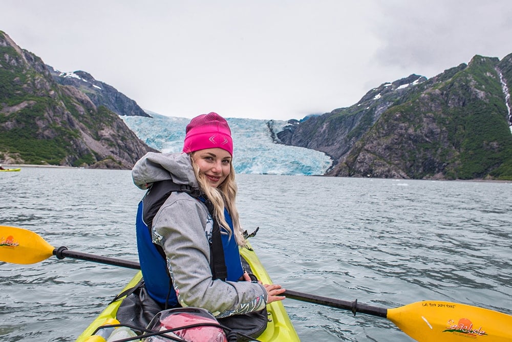 kajakování glacier seward