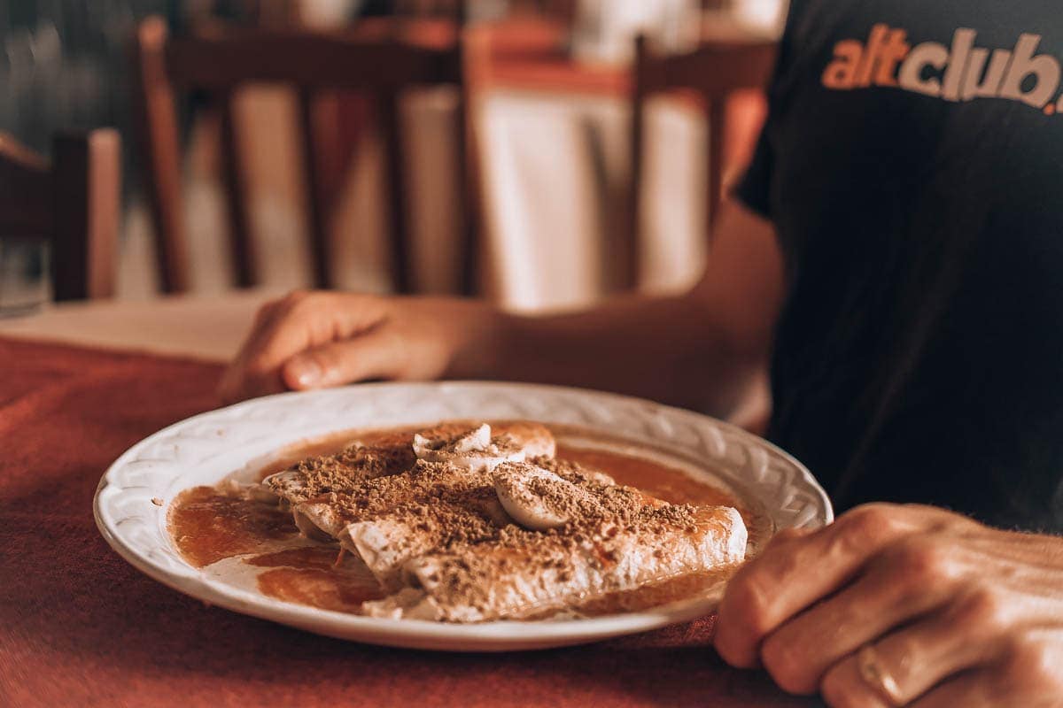 Vegetariáni to tady nemají jednoduché, přesto se vždy něco najde