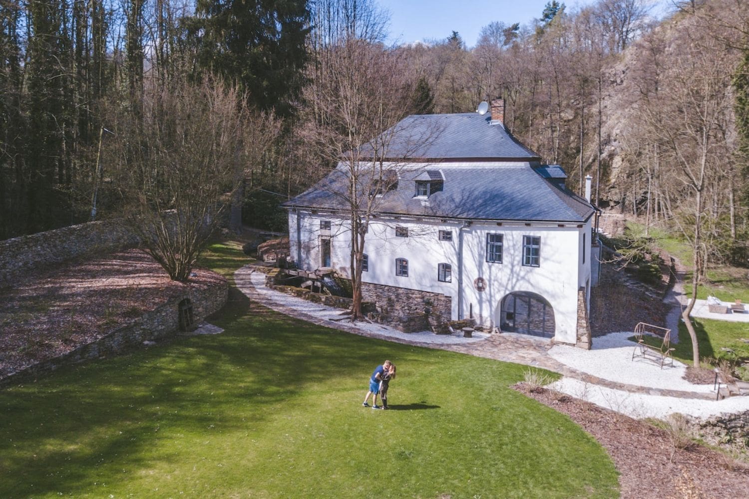 Moulin Danemark vu du ciel