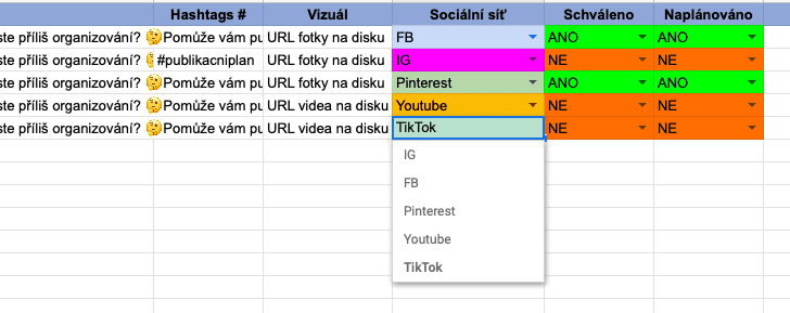 Jak vytvořit publikační plán na sociální sítě? Stáhněte si předlohu 1 publikační plán na sociální sítě šablona