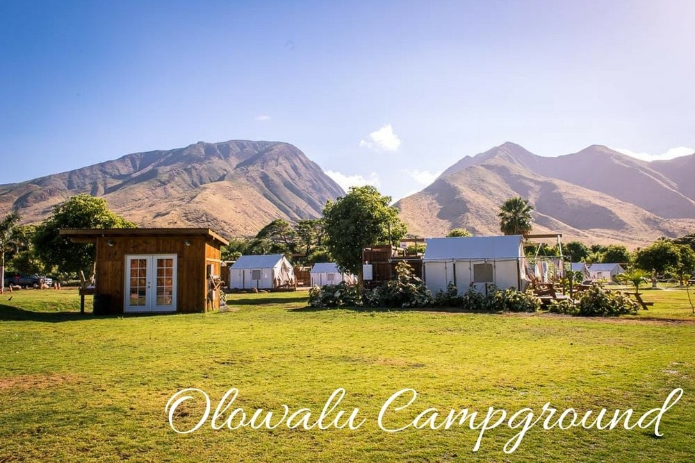 kempování na Havaji: olowalu campground hawaii maui