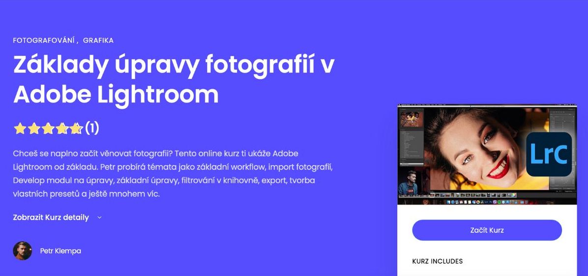 Kurzeo recenze: Které online kurzy si koupit? 5 Recenze kurzu: Základy úpravy fotografií v Adobe Lightroom