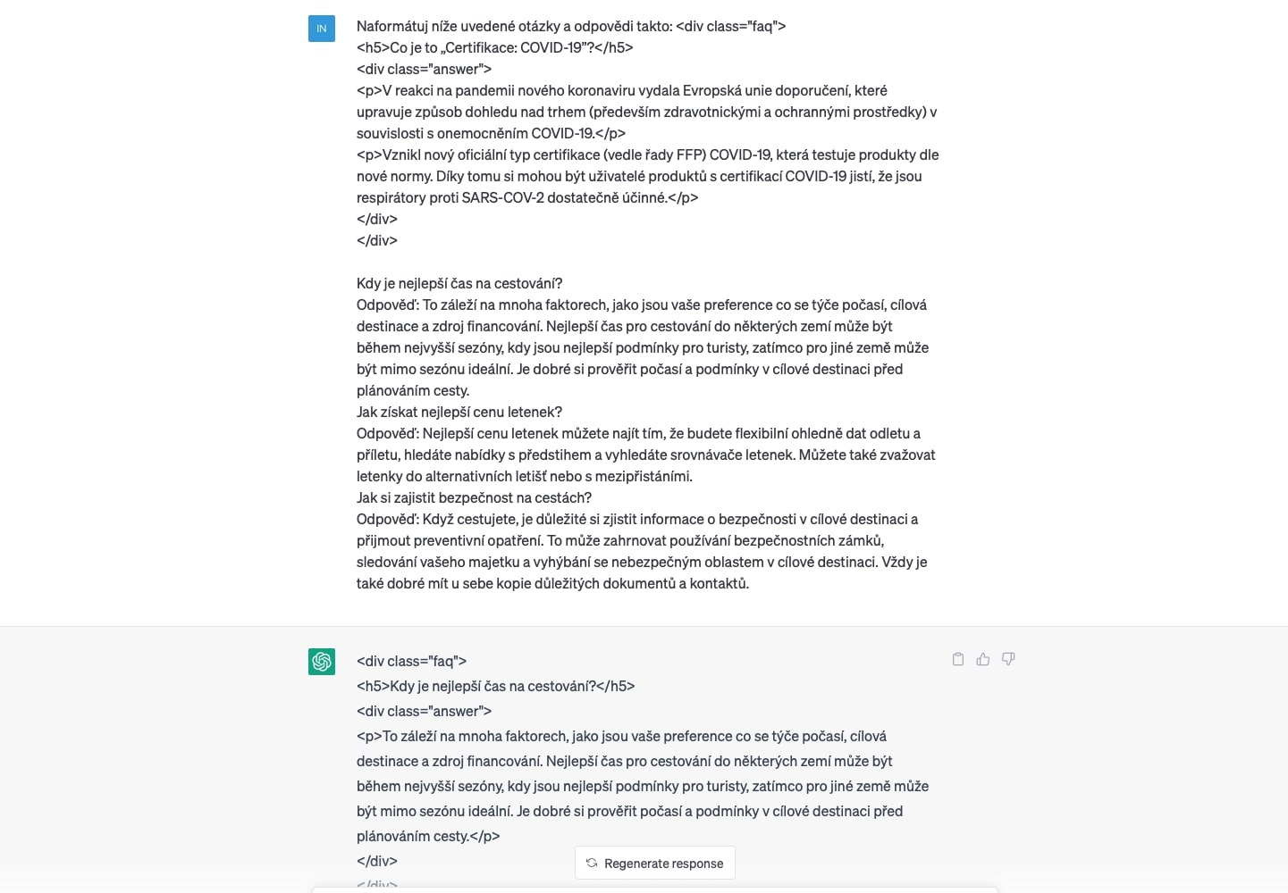 vysledek formátování pomocí chatGPT