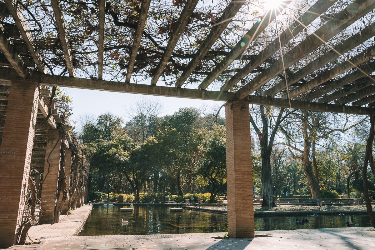 The largest park in Seville: Parque de María Luisa