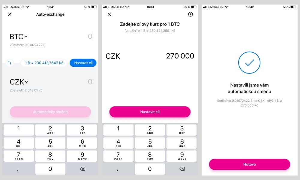 Automatické konverzie na Revolut