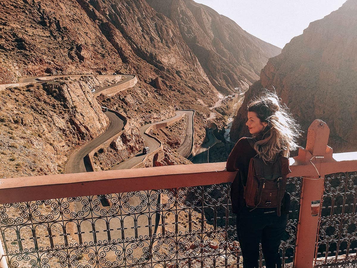 Dolina Dades, widok z restauracji Timzzillite Chez Mohamed