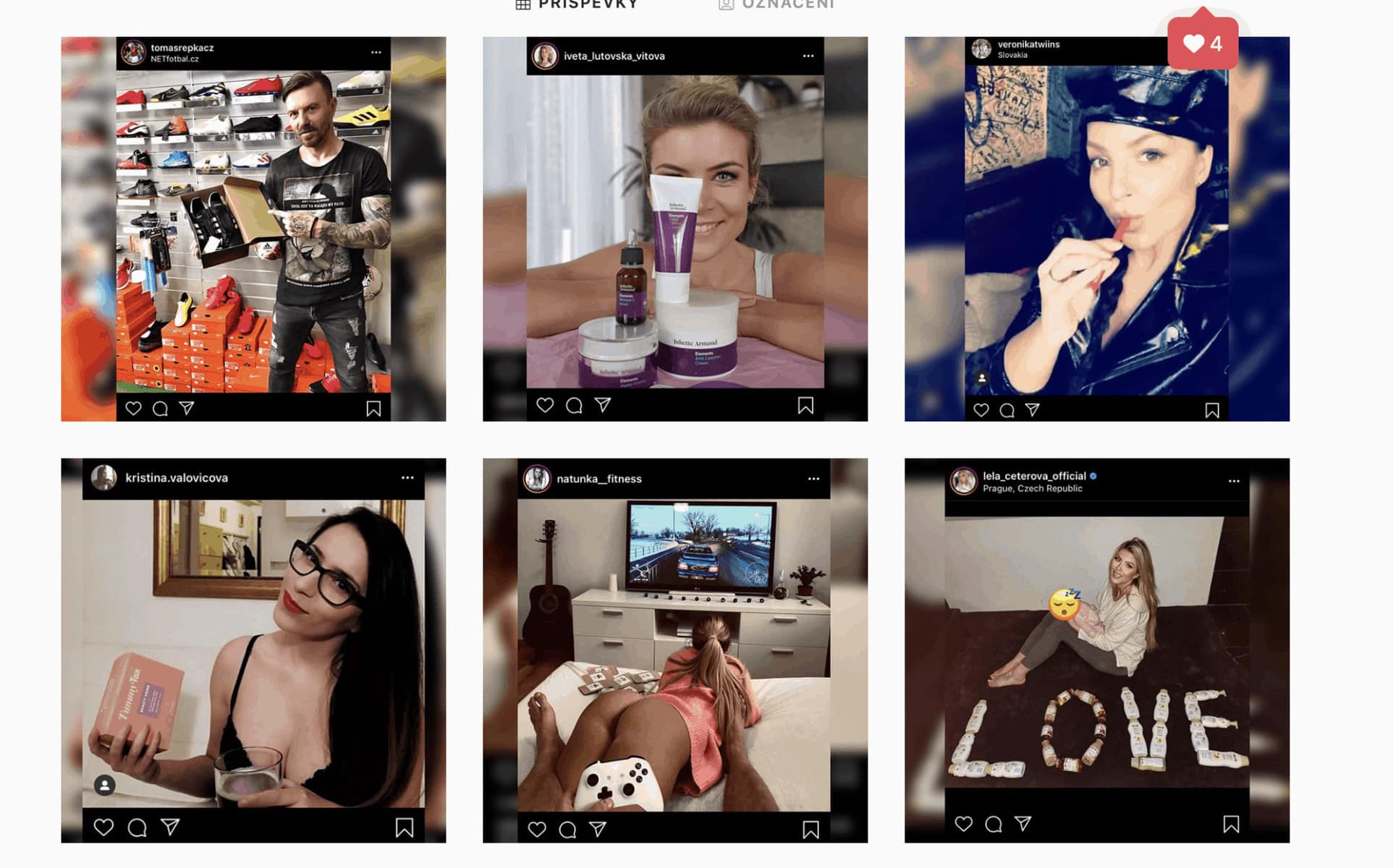 Ako to nerobiť, si môžete pozrieť na účte @svetinfluencer, screenshot z Instagramu