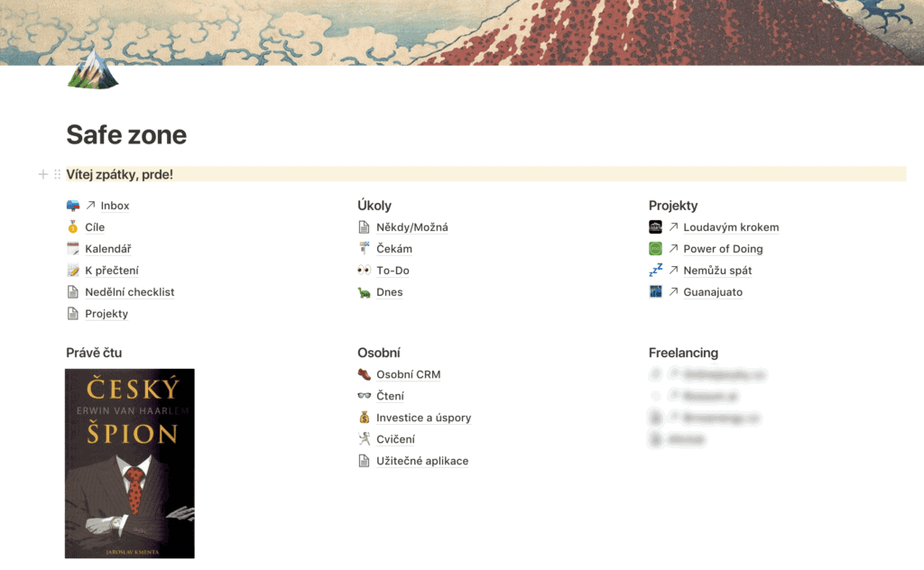 Notion: Jak jsem si konečně zorganizoval život 2 Úvodní obrazovka aplikace Notion