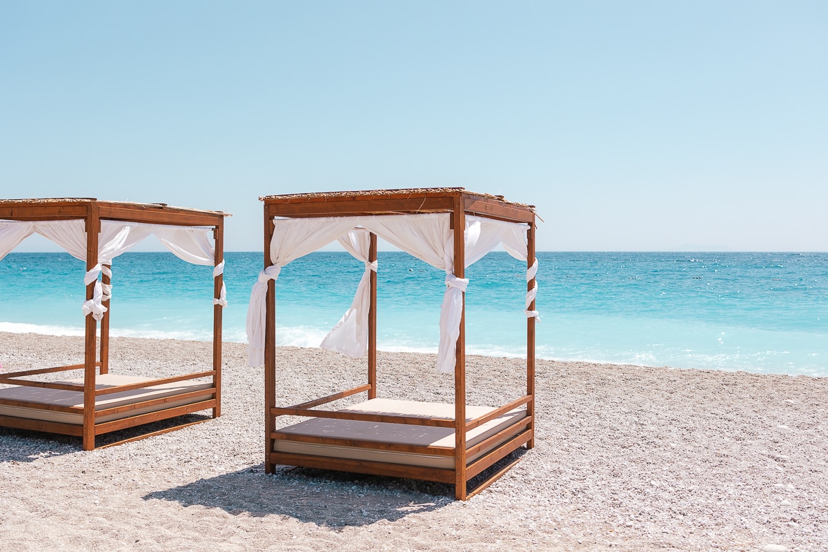 Spiagge a Himare in Albania