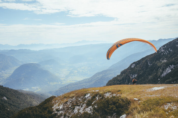 Paragliding am Bohinj-See