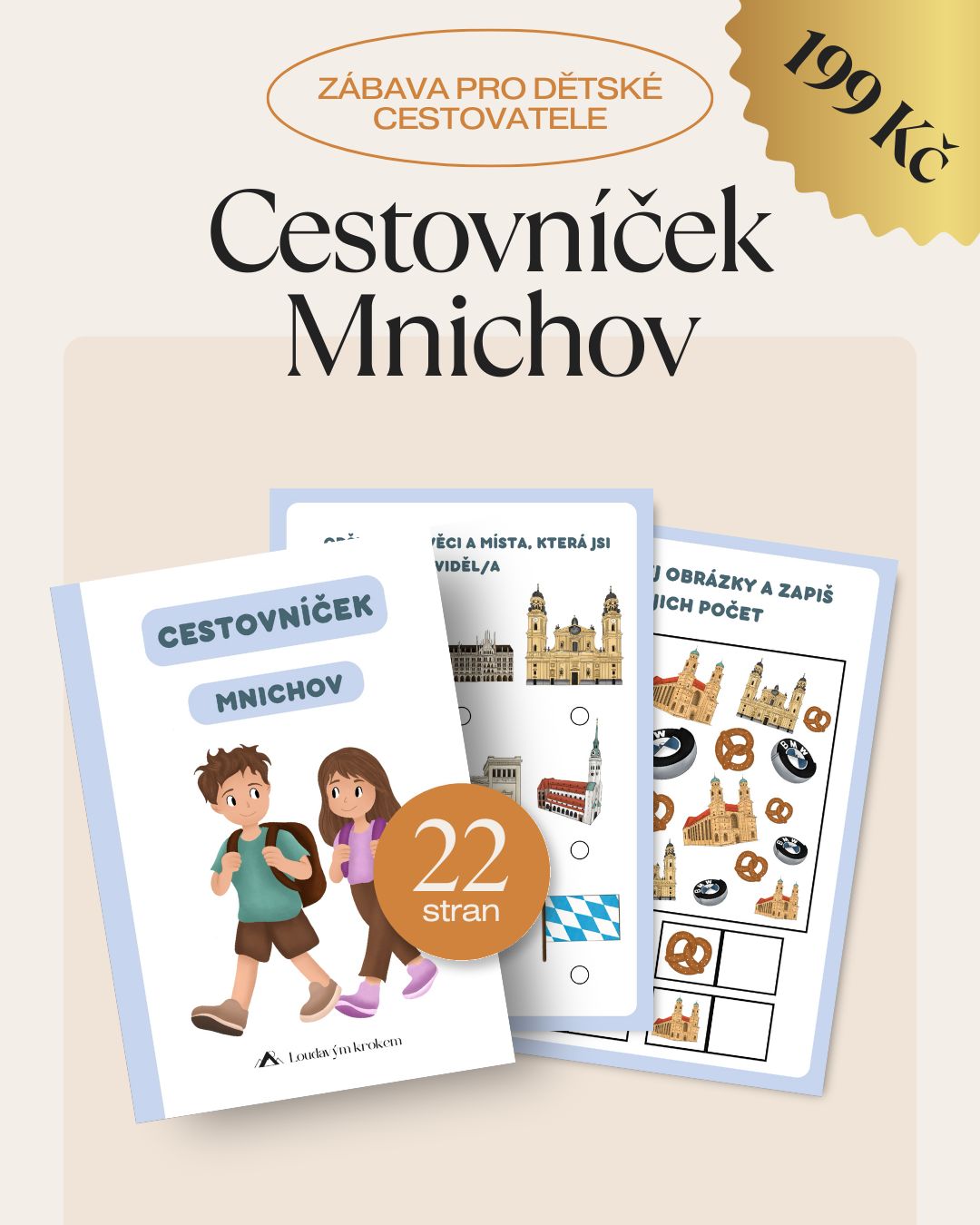 Cestovníček Mníchov pre deti