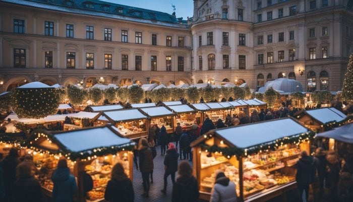 Stände auf den Wiener Weihnachtsmärkten