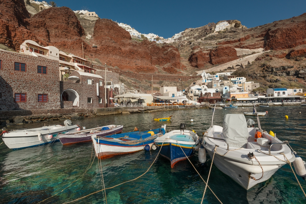 La baie d’Ammoudi est l’un des plus beaux endroits de Santorin