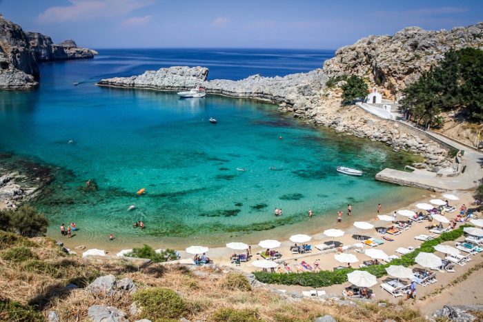 The most beautiful beaches in Rhodes: the beach of St. Paul