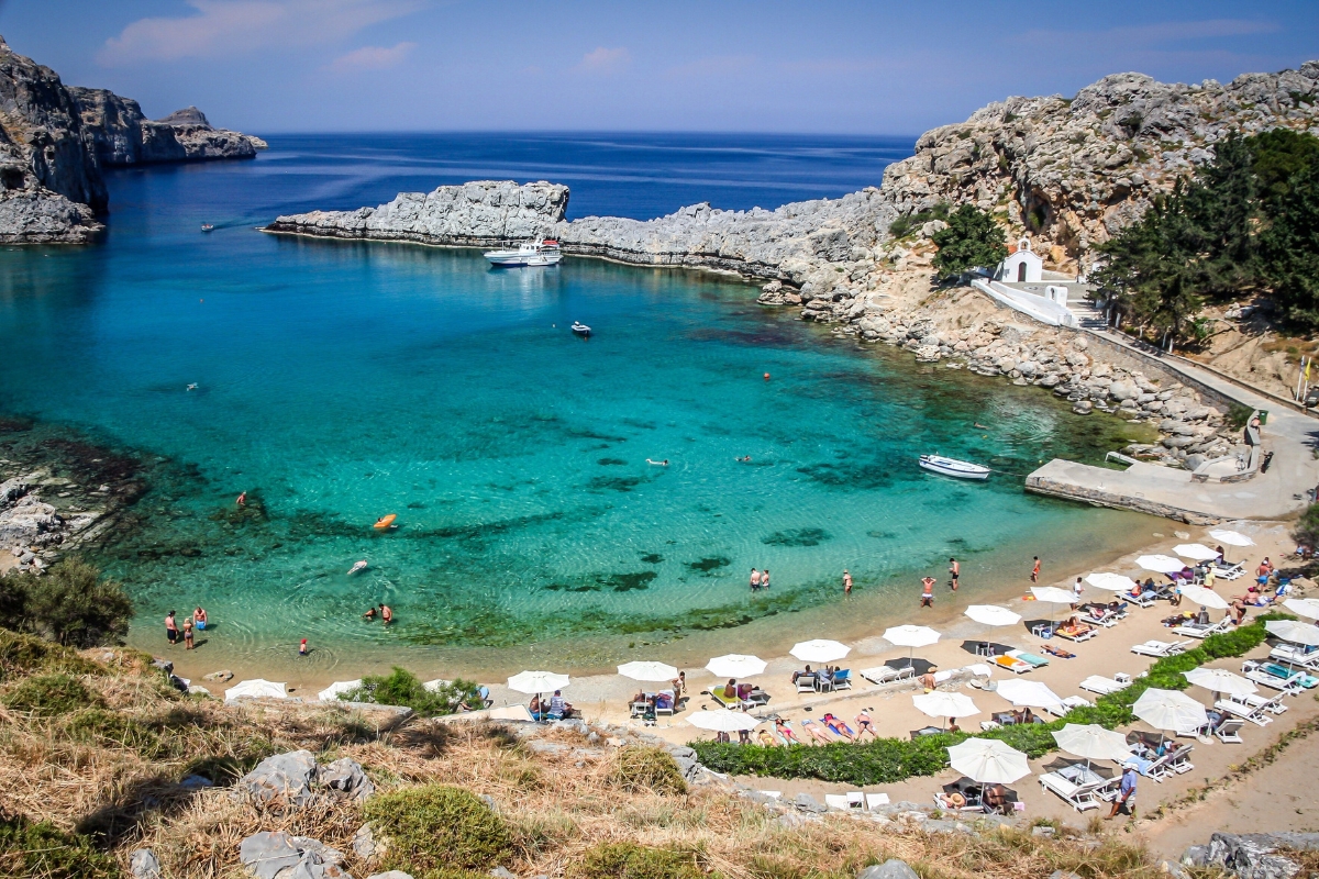Les plus belles plages de Rhodes : Baie de Saint-Paul