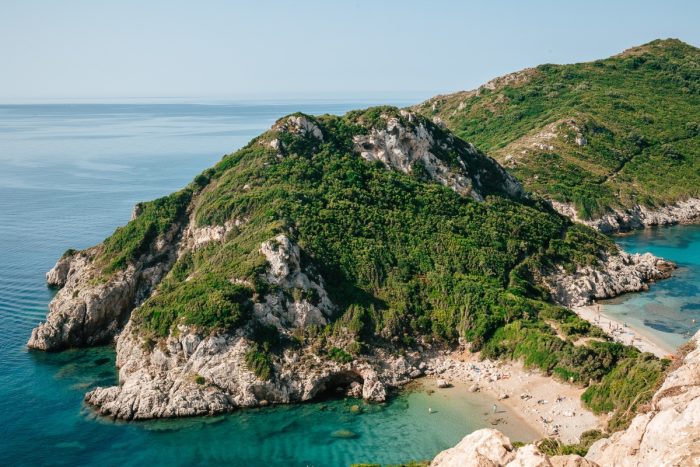 Vyhlídka na Paleokastritsa