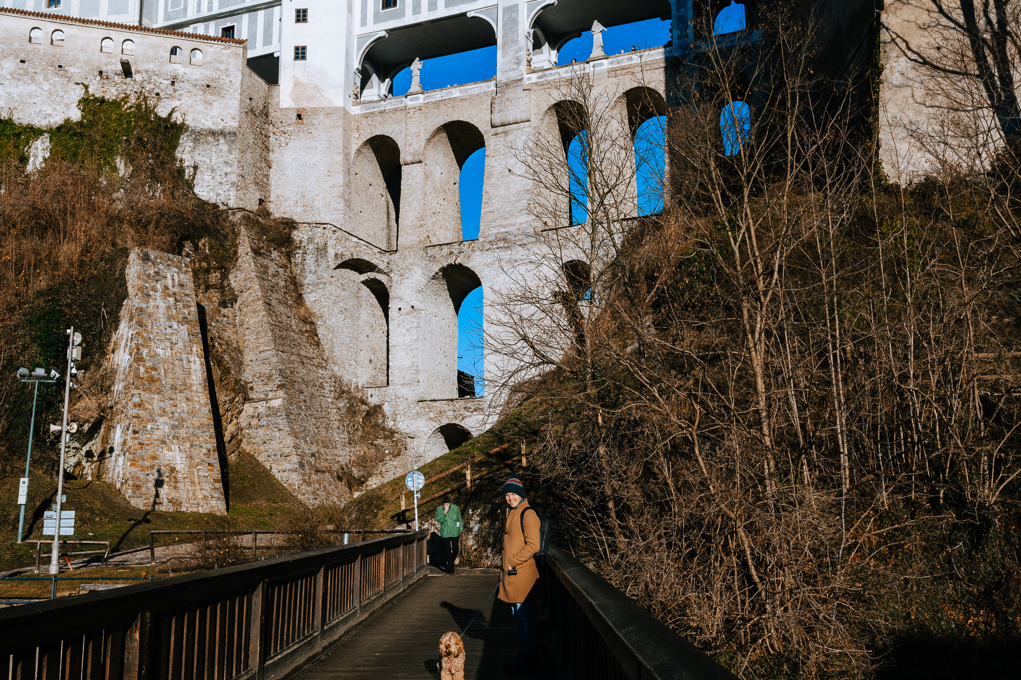 What to see in Český Krumlov: the Lazebnický Bridge