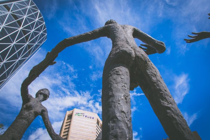 Sousoší v Calgary: Family of Man
