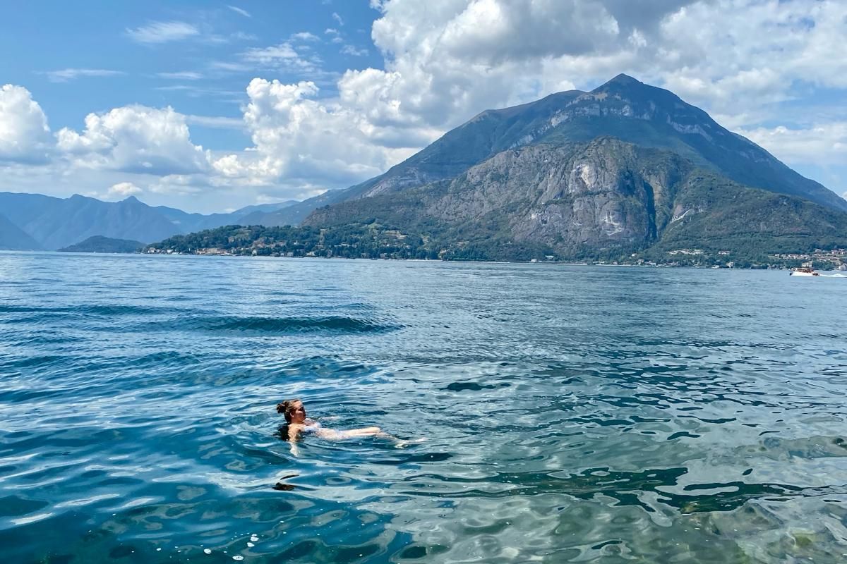 Pływanie w Varenna