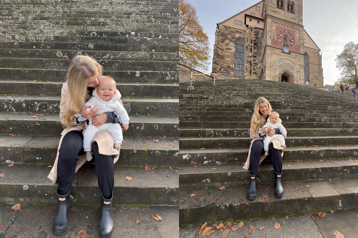 Scale davanti alla chiesa