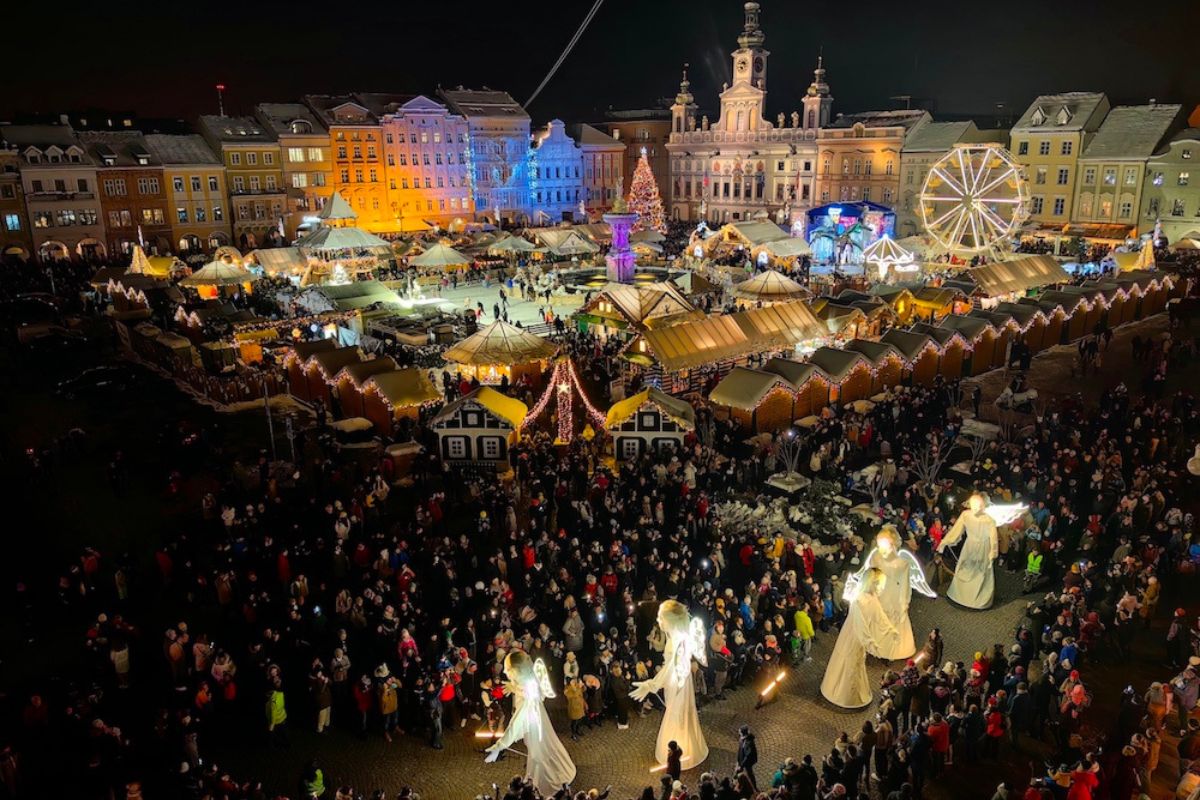 Christmas markets on Přemysl Otakar II Square