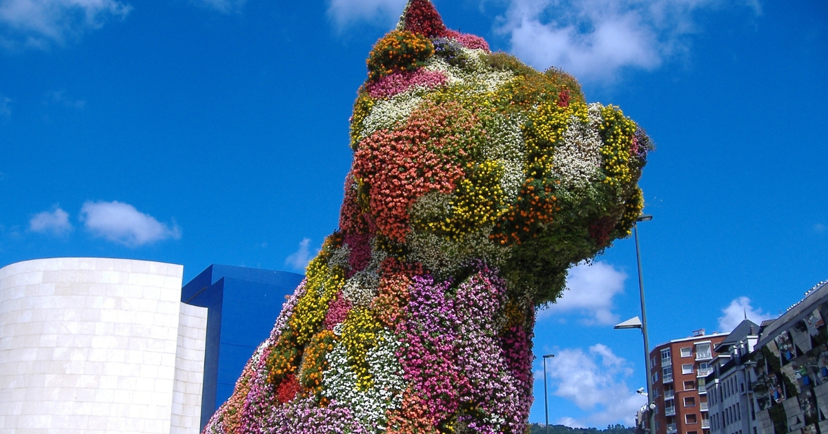 Szczeniak, Jeff Koons, Bilbao, Hiszpania