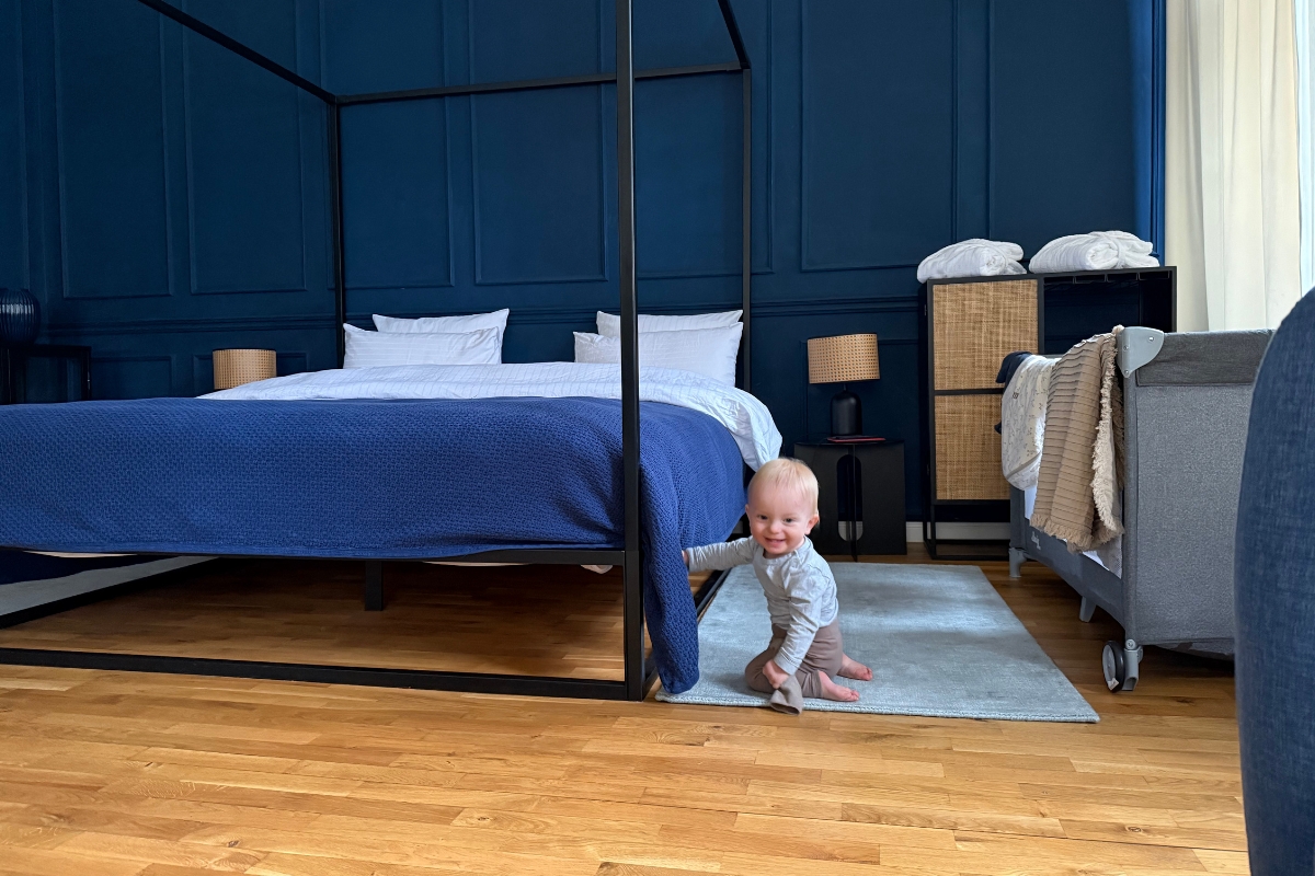 A Praga con un bambino piccolo