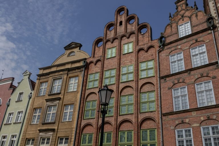 Vacances en Pologne, ville portuaire de Gdańsk.