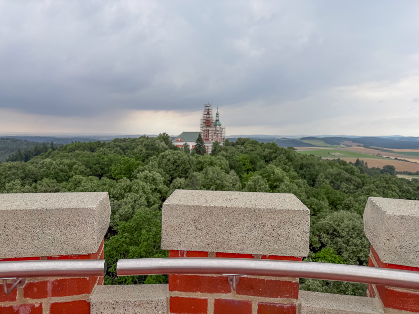L'église de pèlerinage de Krnov est actuellement en reconstruction