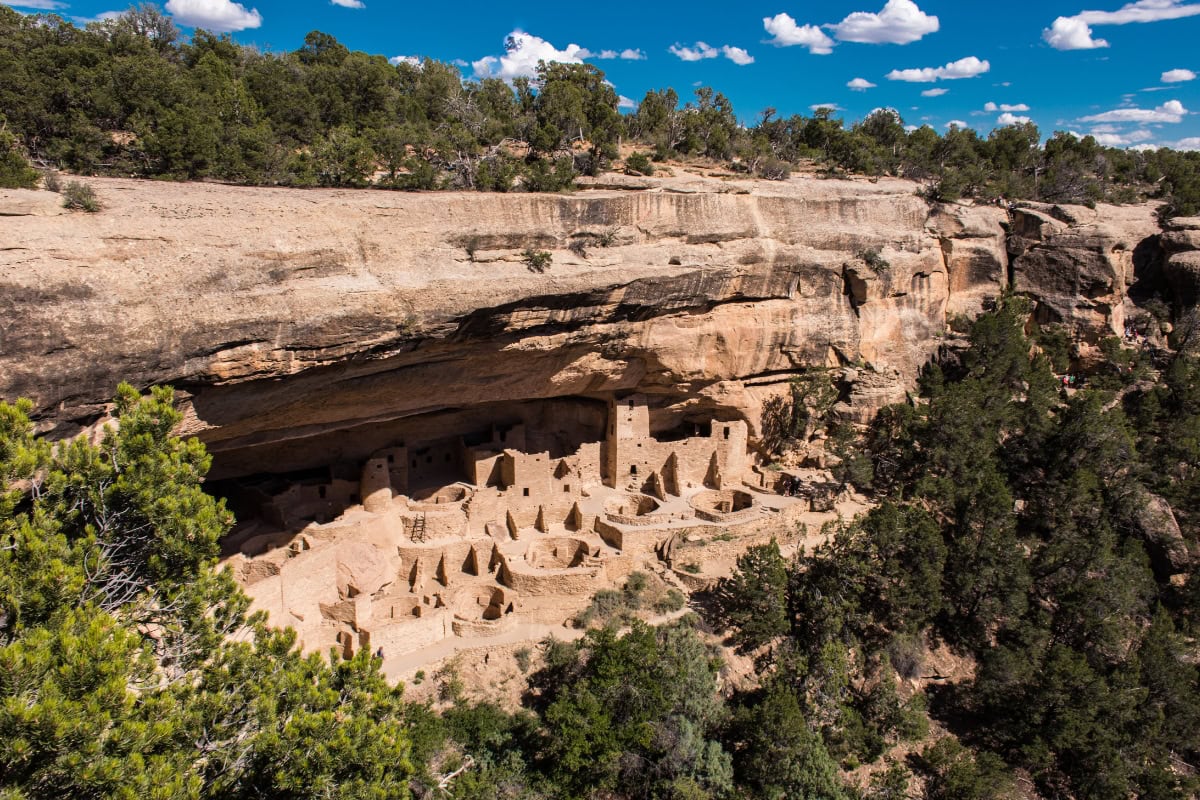 Straße durch den Mesa Verde Nationalpark
